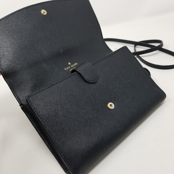 KATE SPADE Black Wallet Crossbody Bag Shoulder Bag Wallets - Picture 8 of 16
